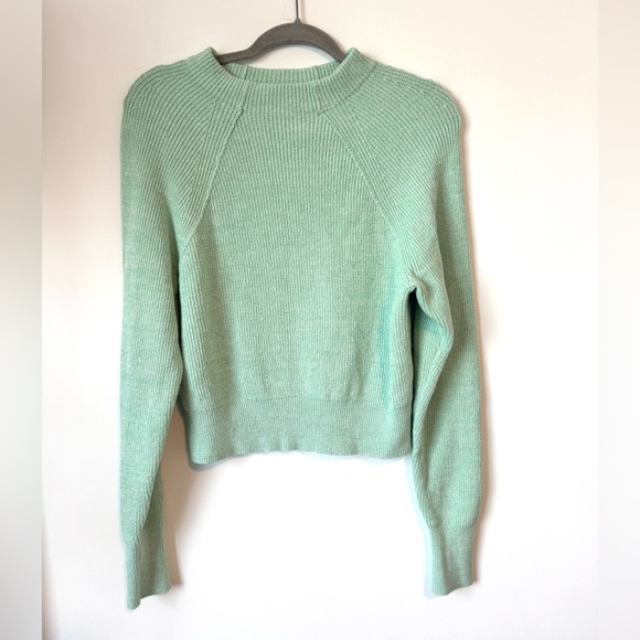 Free People Good Pullover Mockneck Sweater in Opaline Green - Size S - Picture 6 of 15
